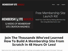 Tablet Screenshot of membershipsitemoguls.com